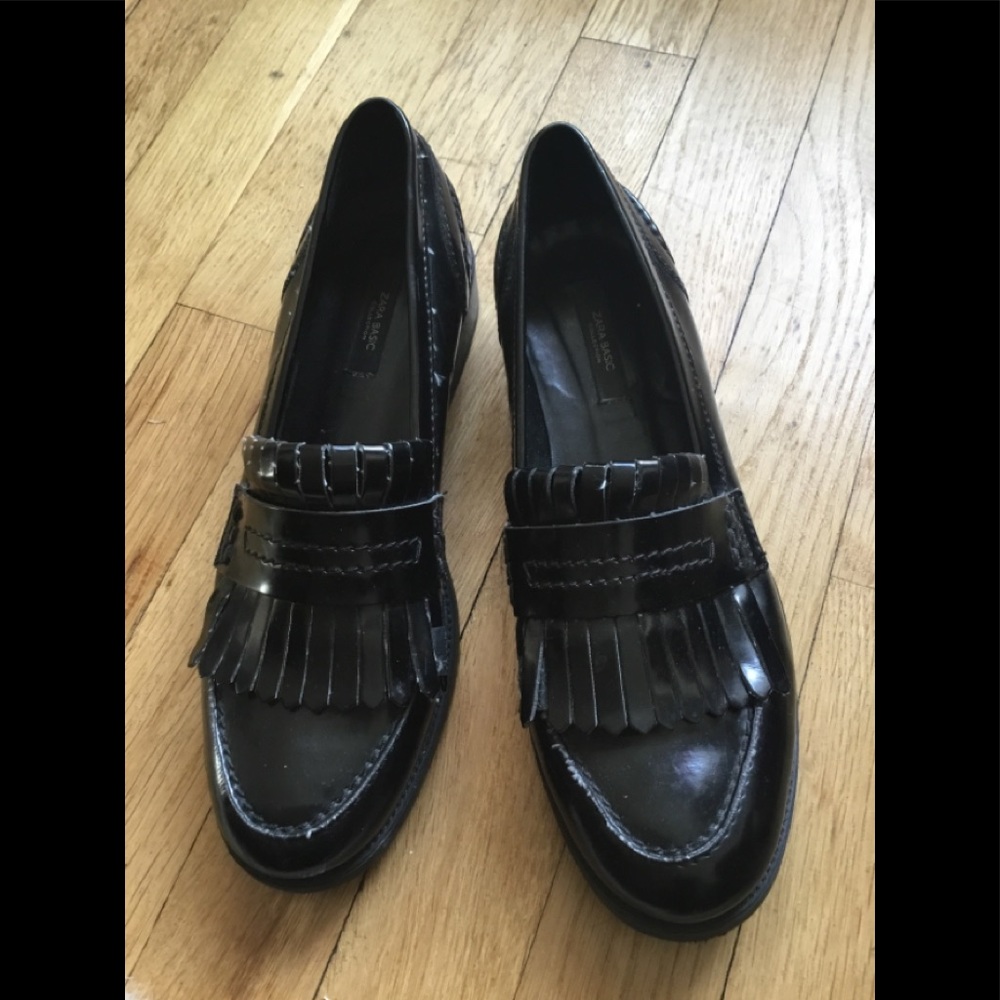 Zara Basic Black Loafer - image 1